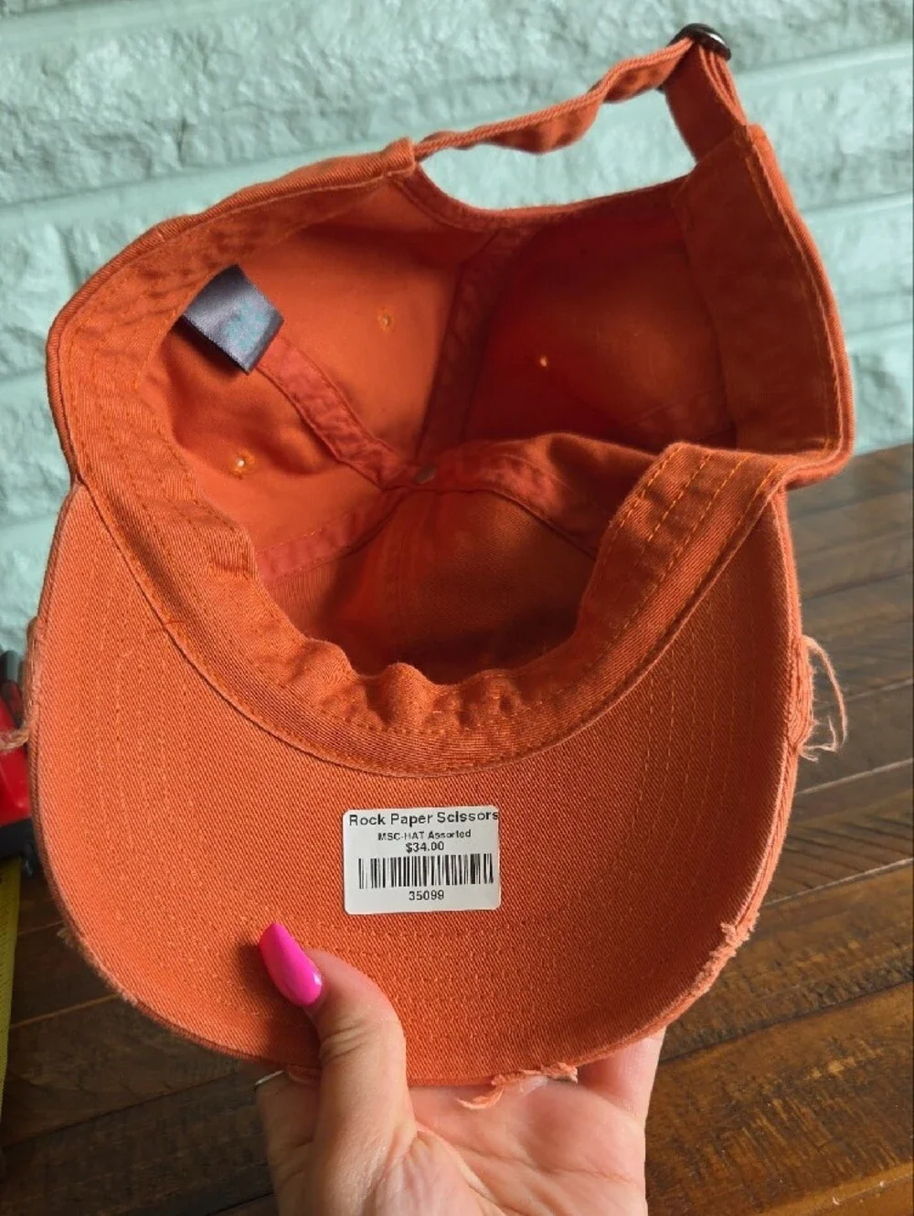 Nwt Orange Distressed Midest MWest Baseball Cap Hat